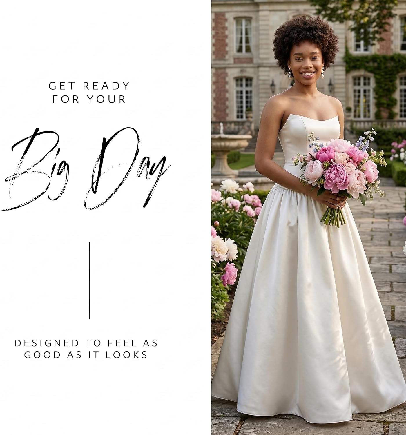 David's Bridal Drop Waist Satin A-Line Wedding Dress