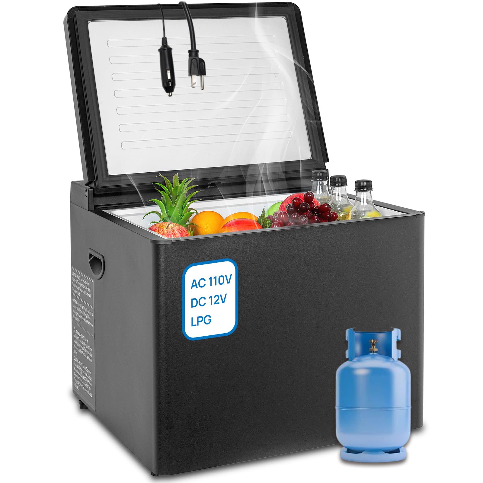 Propane Refrigerator 1.6 Cu.Ft, Top Open RV Refrigerator 3 Way Lpg/110v/12v, 12 Volt Refrigerator For Gas Refrigerators Off Grid Freezerless, RV Fridge Small, For Camper, Semi Truck Use | Fridge.com