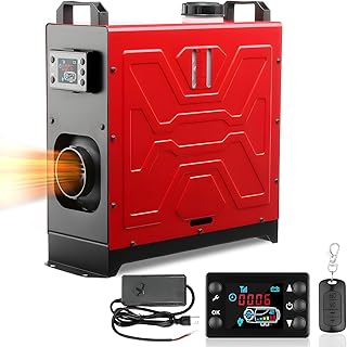 Diesel Heater, 12V/24V/110V 8KW Parking Heater with Remote Control and LCD Display, 2 Ways Control Fast Heating with Muffle Silencer for Campers RV Truck Boat Bus Car Trailer Garage