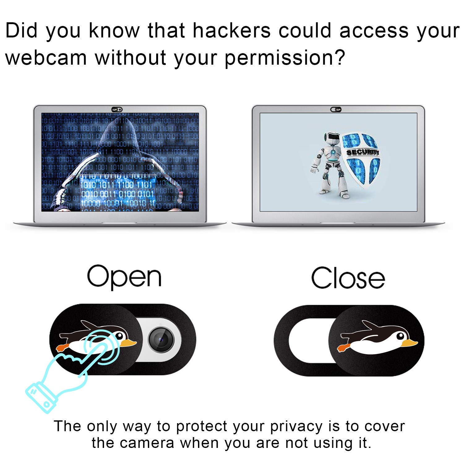 SIREG Pokrowiec na kamerę internetową Slide 0.1 cm ultracienka osłona kamery internetowej do laptopów MacBook Pro, smartfonów, tabletów Mac, PC, dla ochrony prywatności (samochód czarny i 3 sztuki)