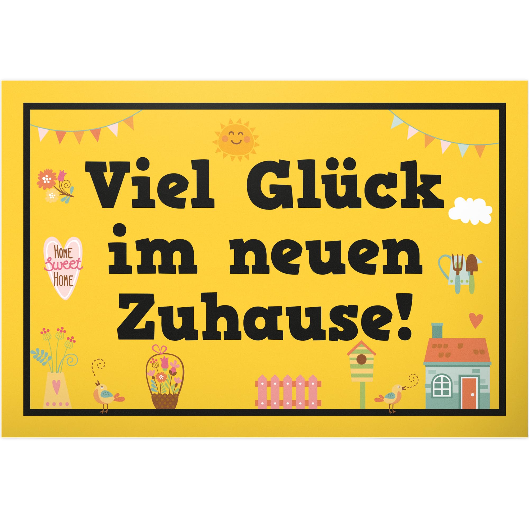 DankeDir! Viel Glück im neuen Zuhause, Plastic Sign 30 x 20 cm