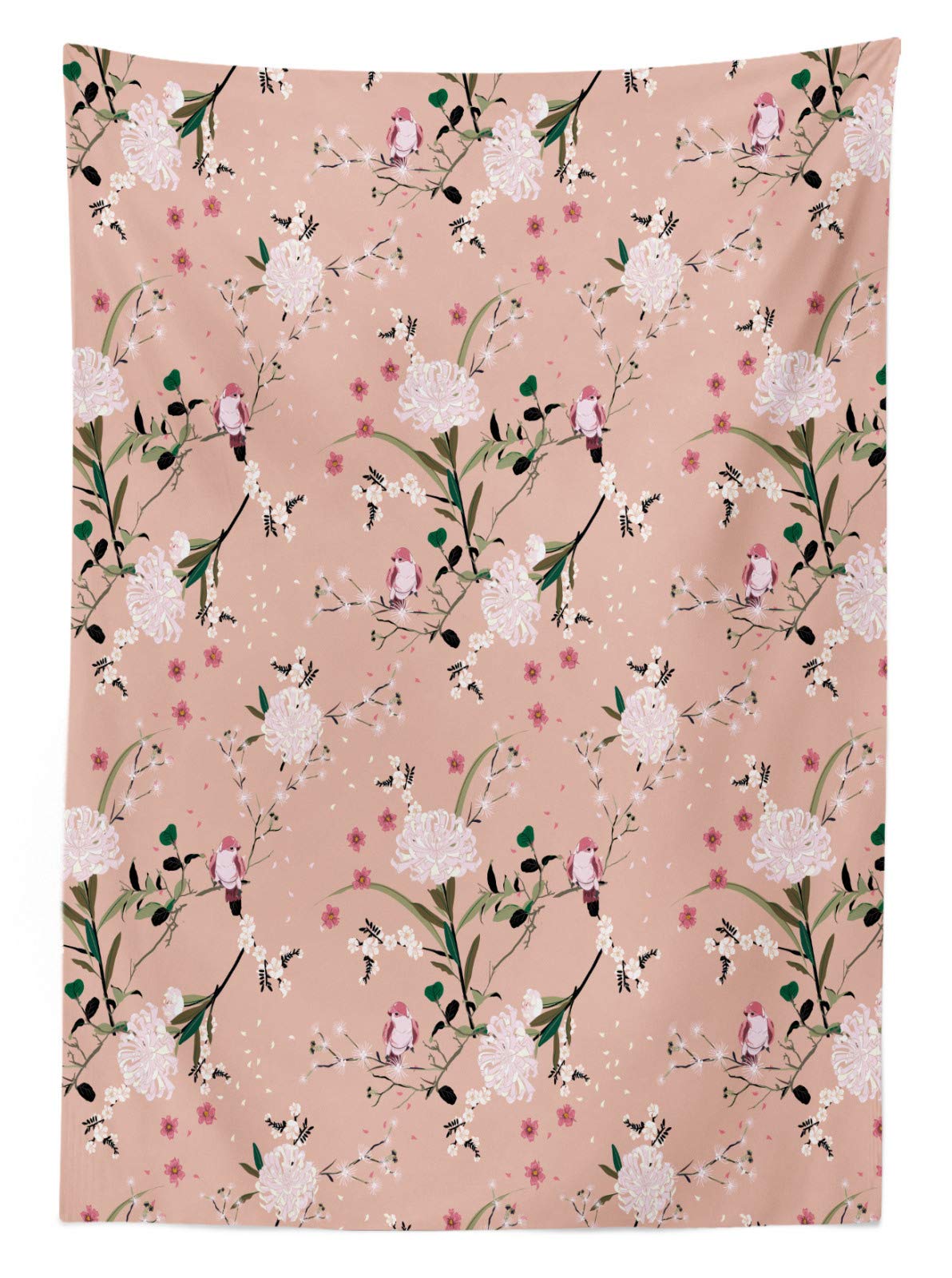 ABAKUHAUS Vintage Tovaglia, Fiori Che sbocciano, Rettangolare per Sala