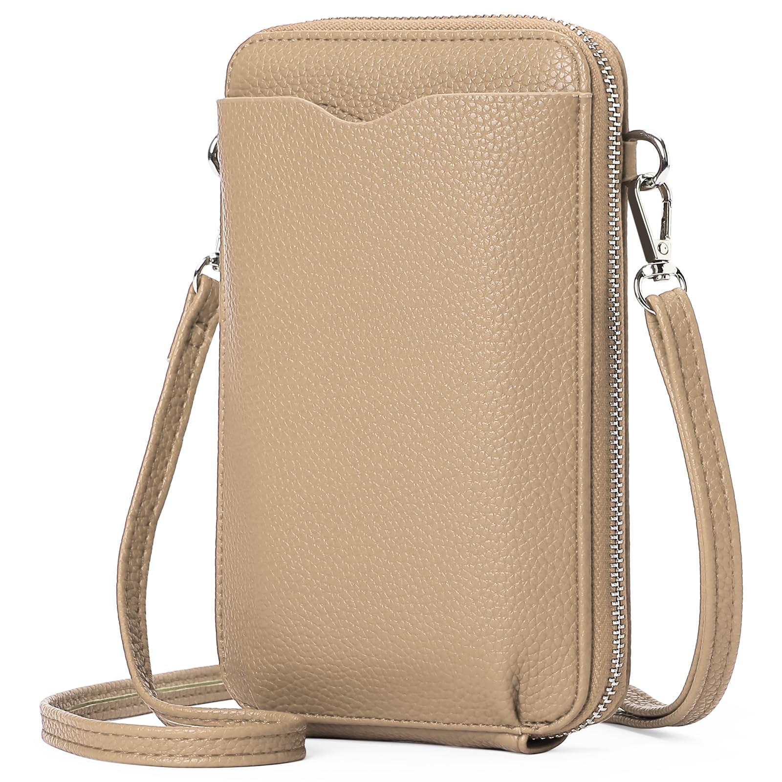 RNIEGA Small Crossbody Bags for Women Leather cell Phone Bag Wallet Purse with Credit Card Slots Adjustable Strap