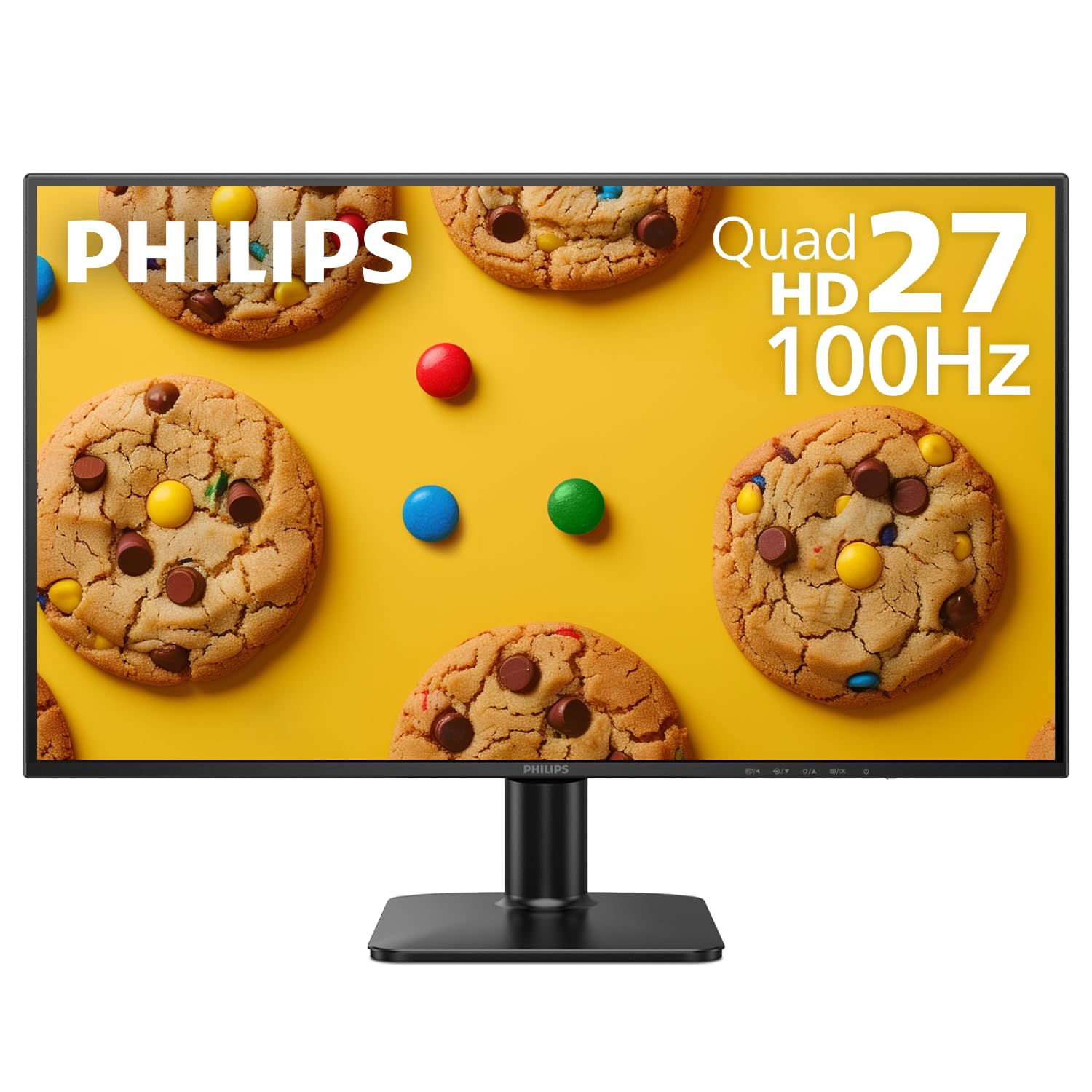 PHILIPS27E2N1510 27" Quad HD Monitor - IPS Technology, 100Hz, 1ms MPRT, Adaptive-Sync, LowBlue Mode, VESA Mount, HDMI & DisplayPort