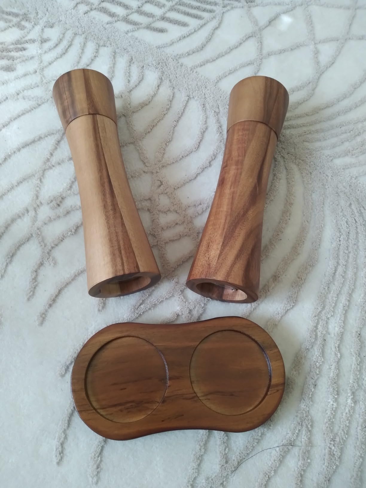 Set De Moulin à Poivre Et Sel Manuel En Bois D'acacia Certifié FSC - OYATERRA® - Sans Plastique, Dans Boîte Cadeau
