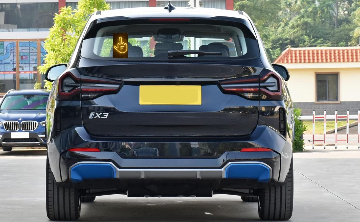 LED Middle Finger Sign for Car,Middle Finger Light for Car Truck, Thank You Lights, Thumb Up Down Light, Cool Car Interior Light to Express Yourself, Cool Funny Back Window Sign