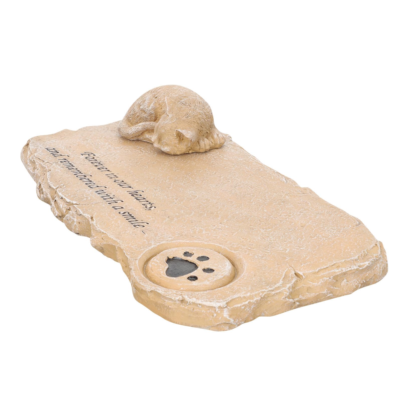 Piedra Conmemorativa para Mascotas de Resina Gatito
