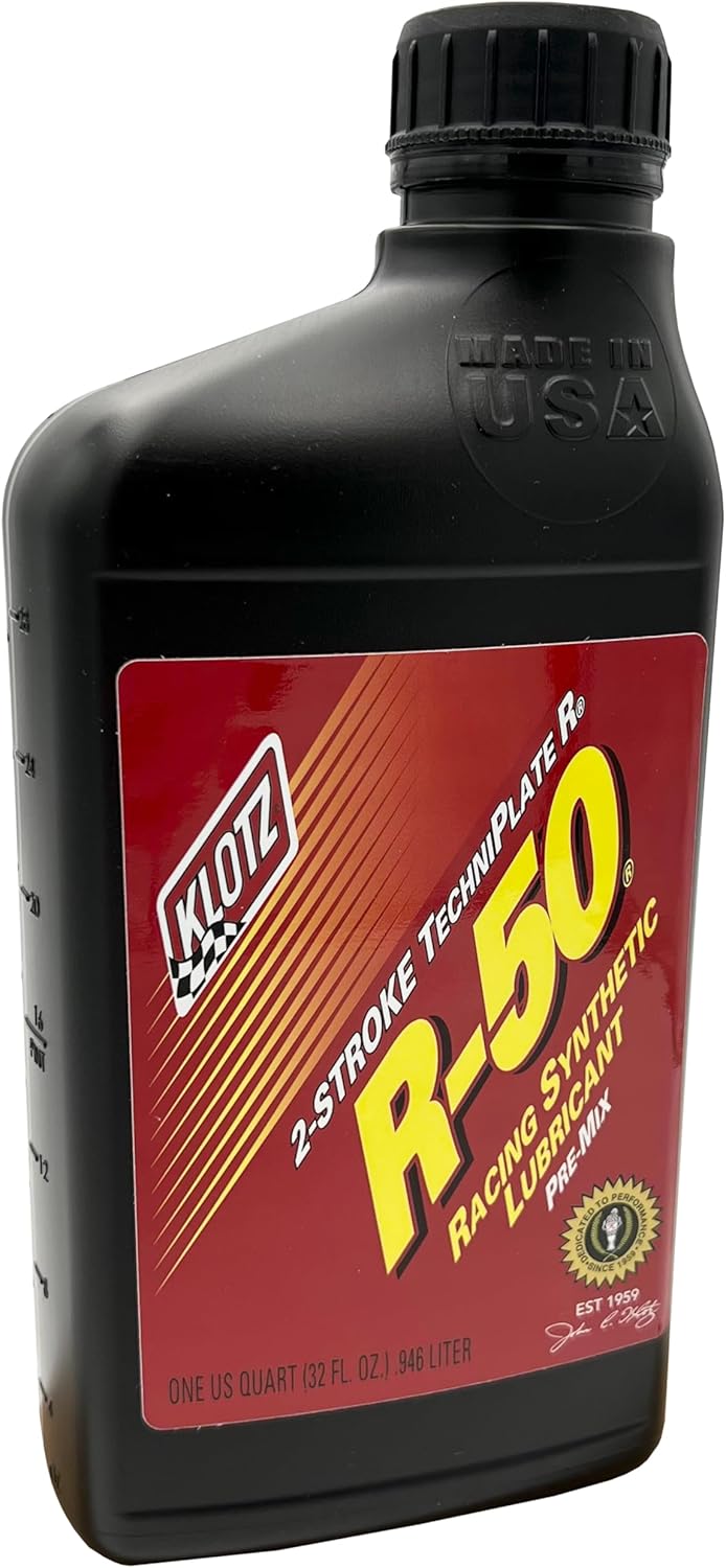 Klotz R-50 Racing TechniPlate Synthetic Pre-Mix Oil for 2-Stroke Engines – 1 Quart KL-104 Klotz R-50 Racing TechniPlate Synthetic Pre-Mix Oil for 2-Stroke Engines – 1 Quart KL-104