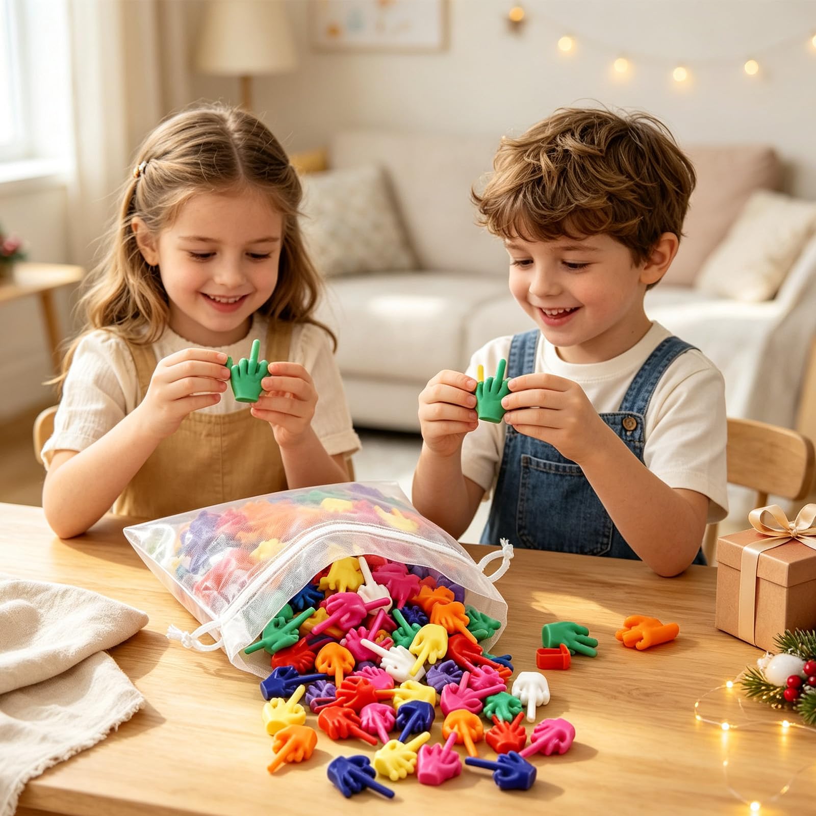 Mini Mittelfinger, Buntes Mini-Mittelfinger-Spielzeug