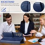 for Samsung Galaxy A16 Case for Samsung A16 Wallet Case Shockproof Flip Flap Magnetic Clasp Protective for Galaxy A16 Cover with Cash Credit Card Slots for Samsung A16 (Blue)
