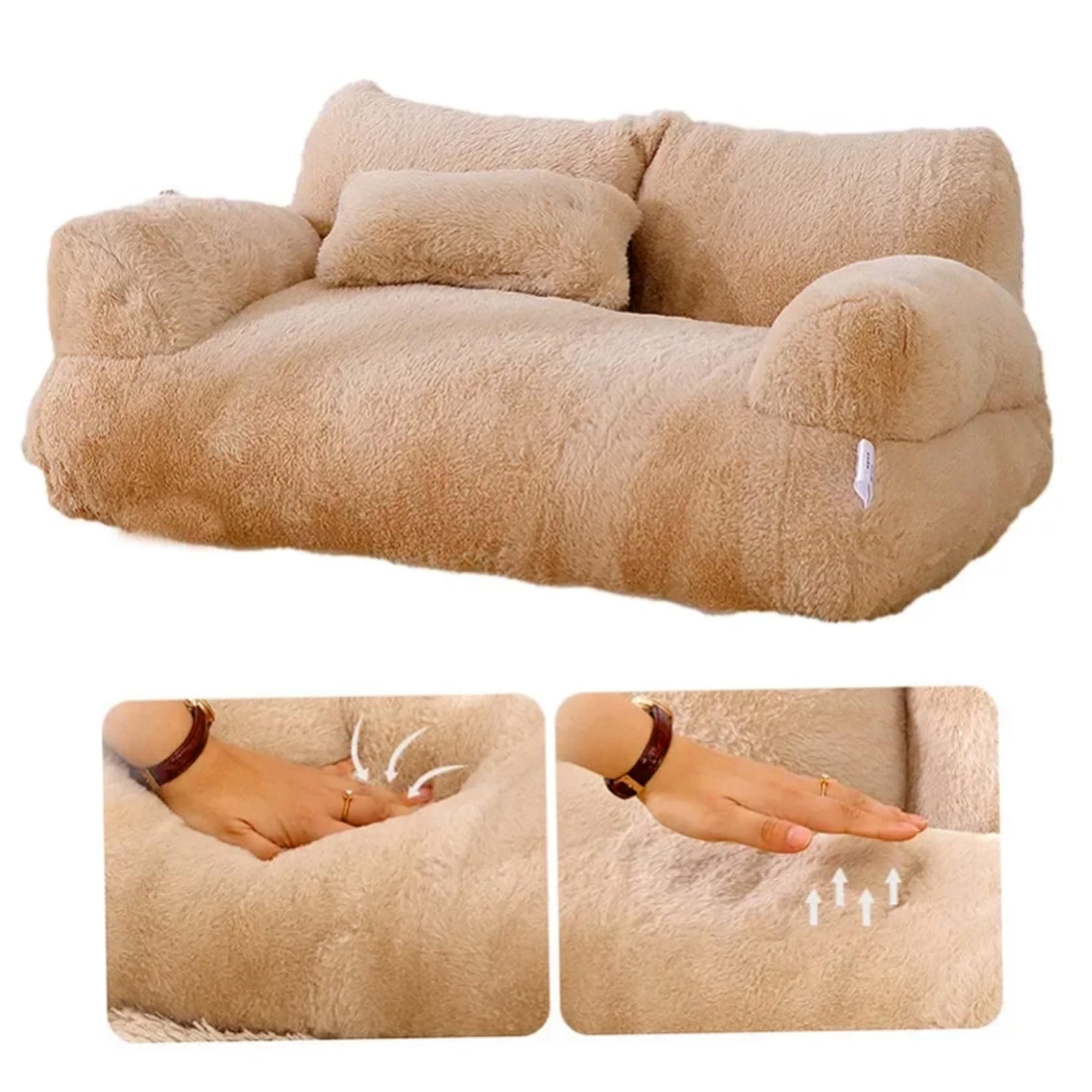 Divano per gatti invernale per gatti morbido divano imbottito antiscivolo antigraffio divano letto per gatti rimovibile sedia per gatti lavabile assorbente facile asciugatura impermeabile