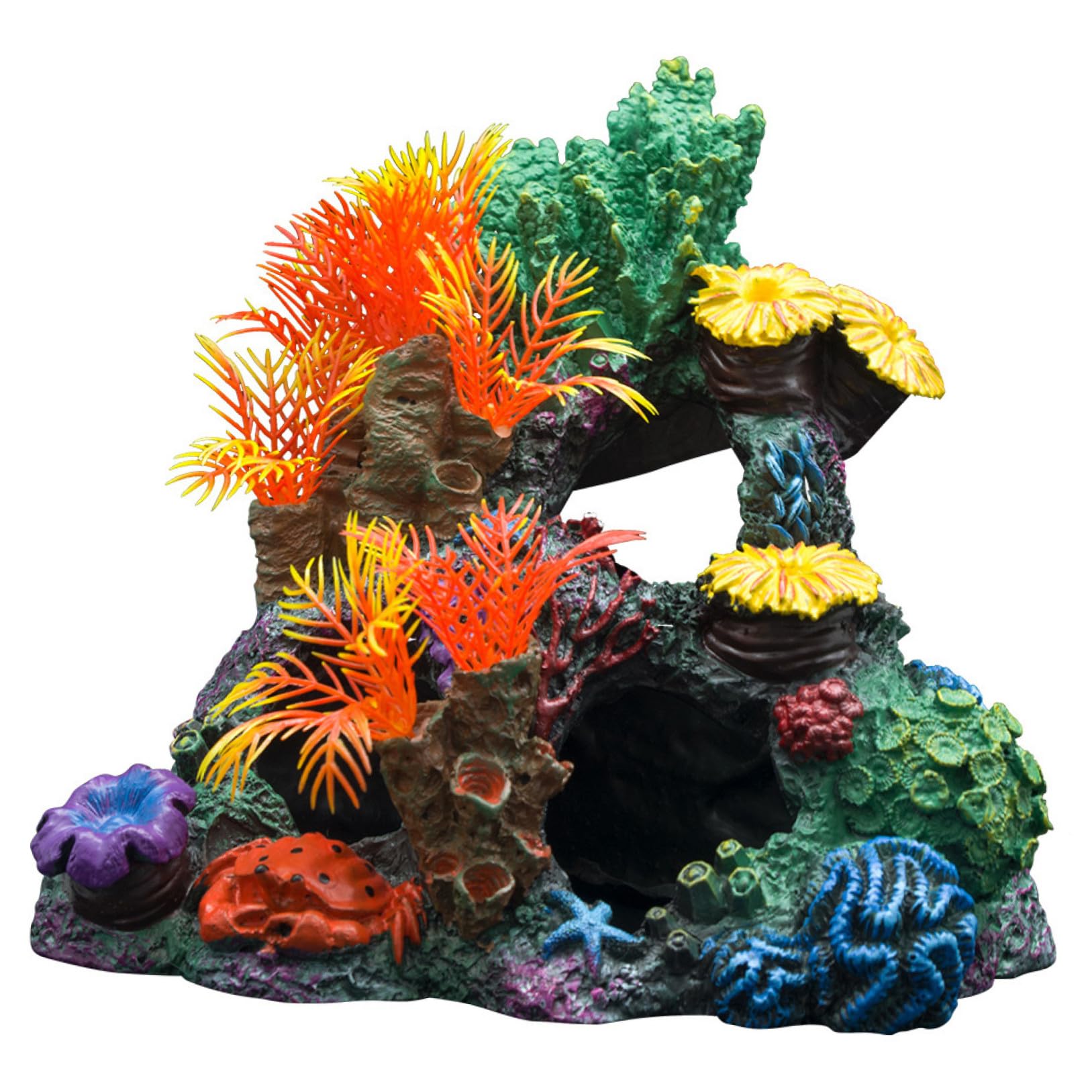 Corail Décoratif en Résine pour Aquarium Paysage Aquatique Abri pour Poissons Couleur Aléatoire