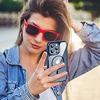 Vista 7 de Funda magnética diseñada para iPhone 13 Pro Max [compatible con MagSafe] con protector de pantalla y protector de lente de cámara, funda Azul