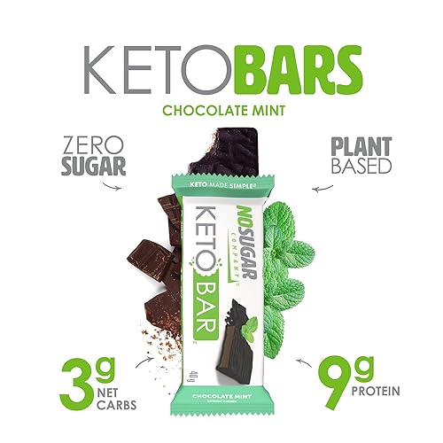 Vista 36 de Snack Keto Bar sin azúcar, bajo en carbohidratos, sin azúcar, con macros aptos para dieta cetogénica