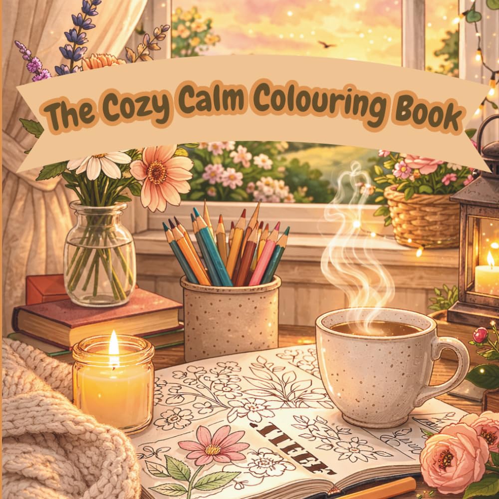 The Cozy Calm Coloring Book: A Cottagecore & Soft Girl Aesthetic Coloring Book for Adults Featuring Whimsical, Cute, and Relaxing Pages