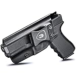 WARRIORLAND IWB Kydex Holster Custom Fit: Glock 17/19/19X/44/45 Gen 3 4 5 & Glock 23/32 Gen 3 4 Pistol, Concealed Carry Holster G17 G19 G19X G23 G32 G44 G45, Adj. Cant & Retention, Left Hand