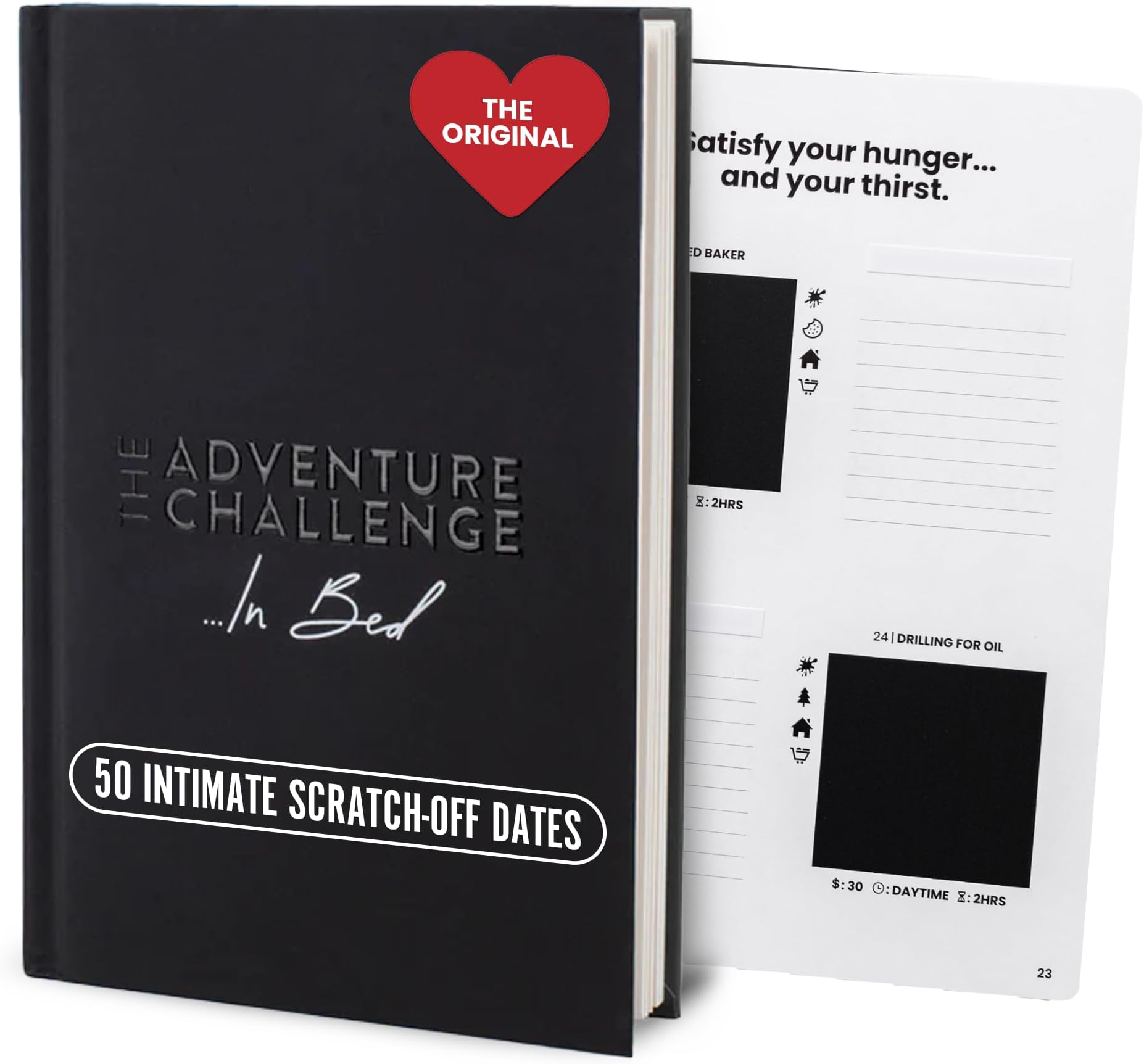 The Adventure Challenge 50 Scratch-Off Adventures & Games for Couples, The Adventure Challenge ...in Bed Edition, Therapist Approved, LGBTQ+ Friendly