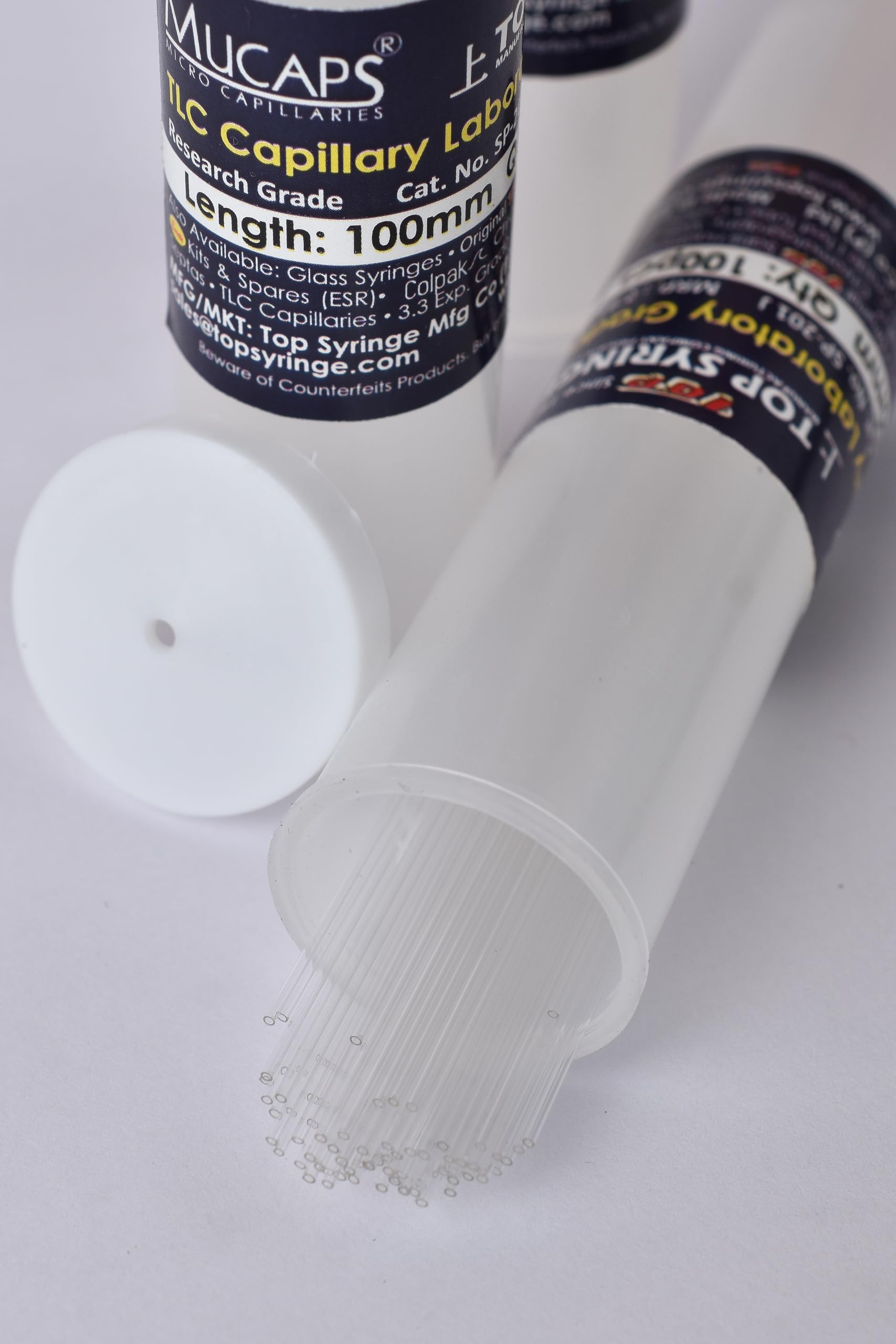 4 Inch TLC Disposable Glass Capillary for Spotting (1 Vial with 100 Capillaries) with I.D.(±0.10mm) 0.55-image-22