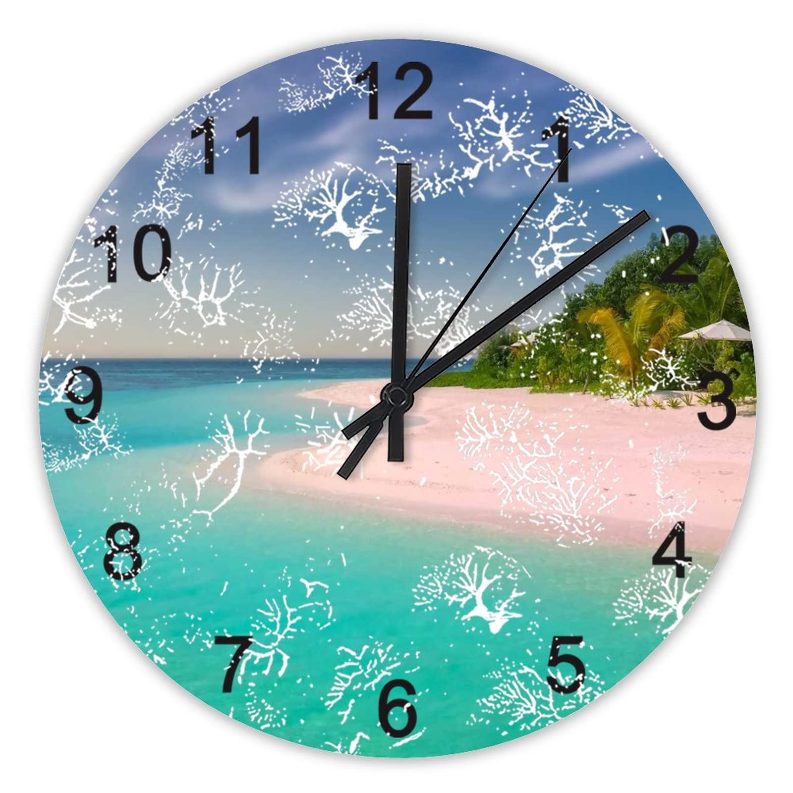 Horloge murale de cuisine au style île de plage pour embellir votre décoration d'intérieur