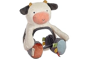 Itzy Ritzy Sensory Tummy Time Toy Mirror: Crinkle, Jingle, and Self-Discovery