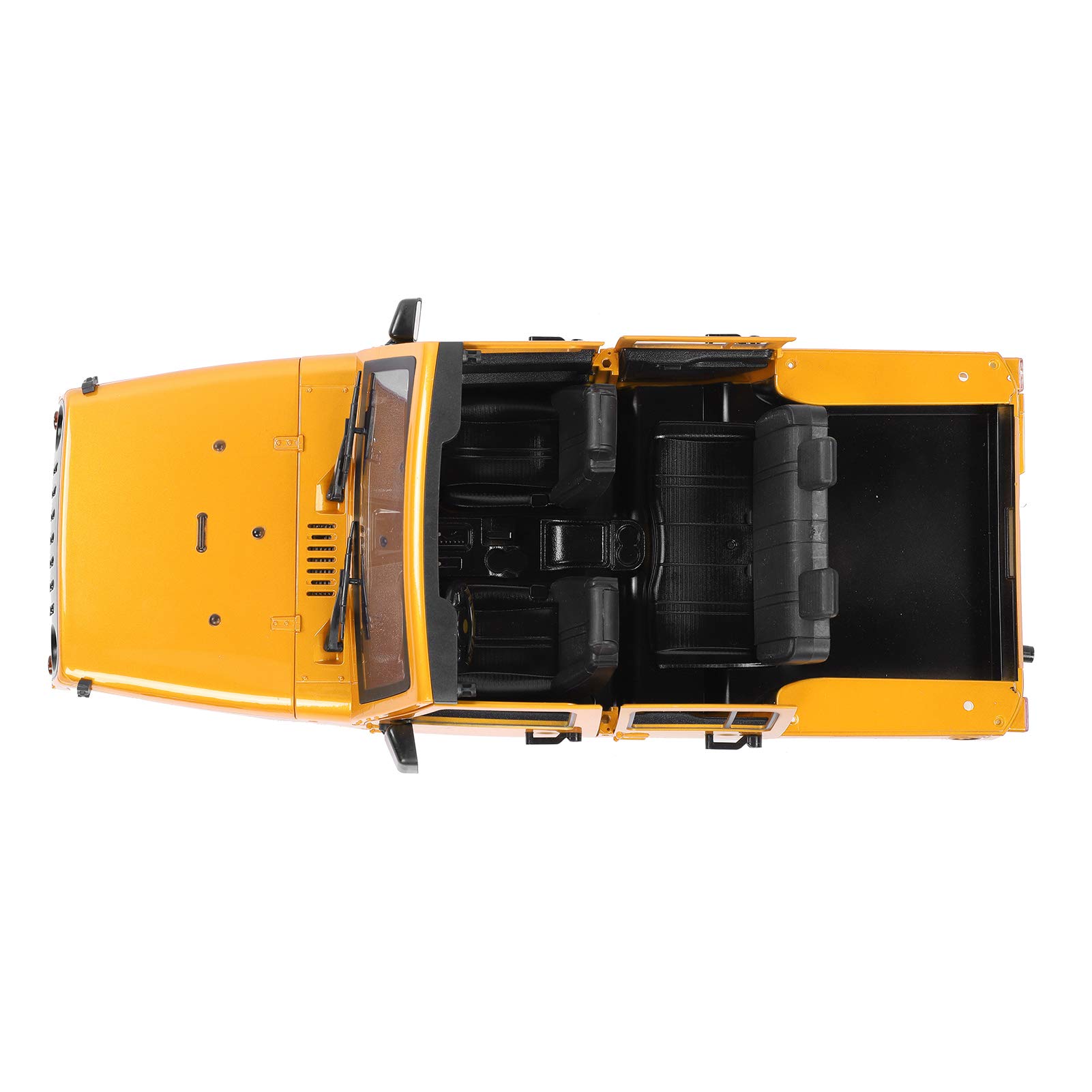 Rozstaw Osi 313 mm Niezmontowana Karoseria ABS ze Zdejmowaną Osłoną Przeciwbłotną do Samochodu RC Model SCX10 90046 1/10 (YELLOW)