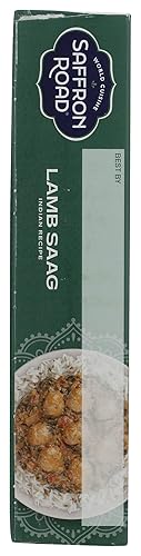 Miniatura 4 de Saffron Road Saag de cordero alimentado con hierba con arroz basmati, cena congelada, 10 onzas, sin gluten, Halal