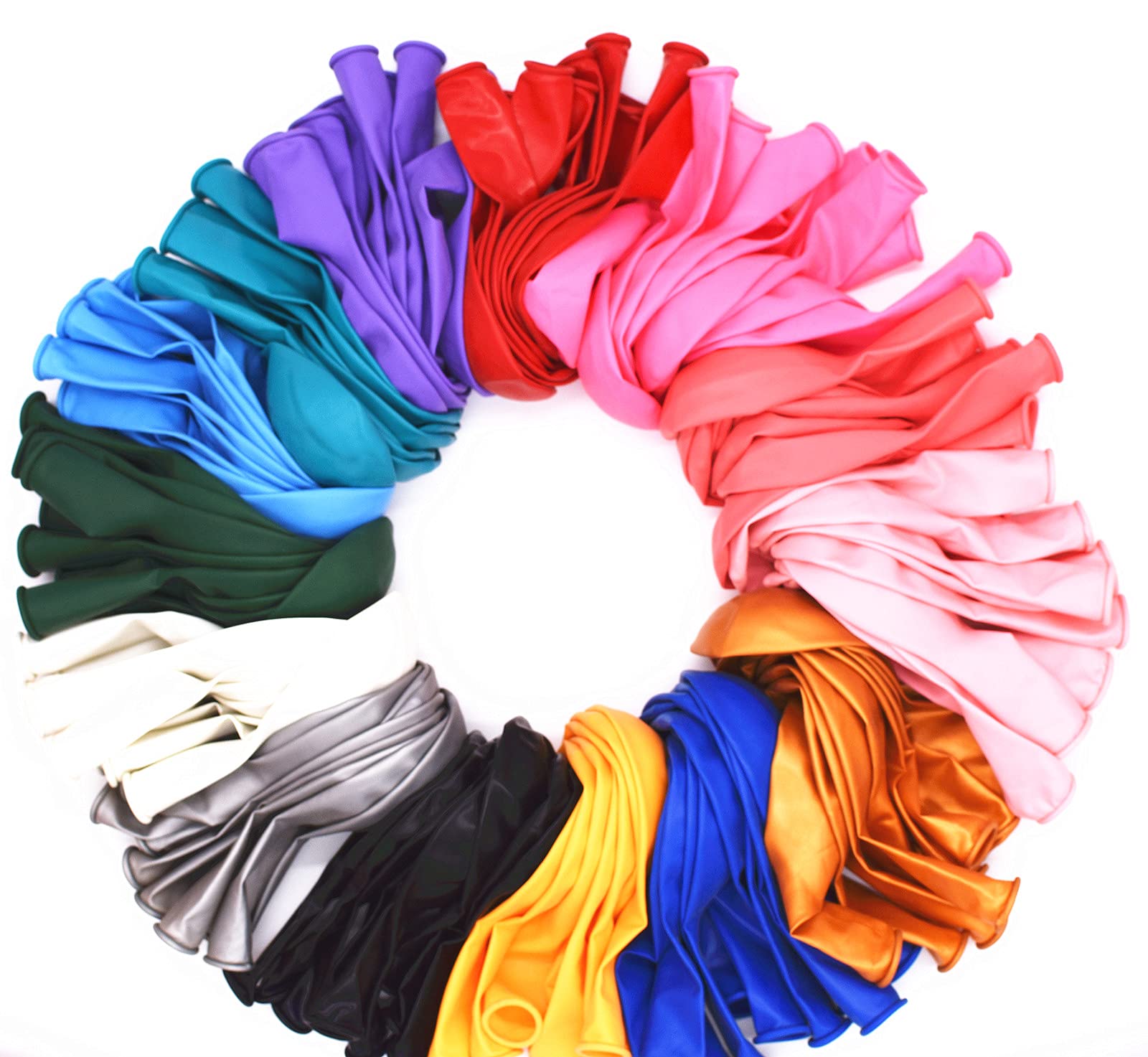 140Pack Balloons Rainbow Set 12Inch,Matte Latex Balloons,Assorted Colored Balloon, Quality Ballons Perfect for Happy Birthday Christmas Engagement Party Decoration (12inch)