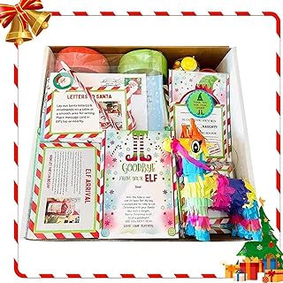 Elf Kit 24 Days of Christmas, Fun Elf Activities Elf Props, Elf Accessories, Elf Mischief, Prop Pack, Elf Antics, Christmas Countdown Gift for Children Teens Christmas Activities (24 Days)