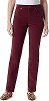Gloria Vanderbilt Women's Amanda High-Rise Slim Corduroy Pants - Stretch Comfort & Tapered Fit