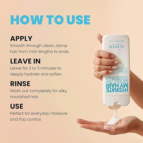 Miniatura 4 de ELEVEN AUSTRALIA Hydrate My Hair - Acondicionador de humedad para el color, ultra nutritivo