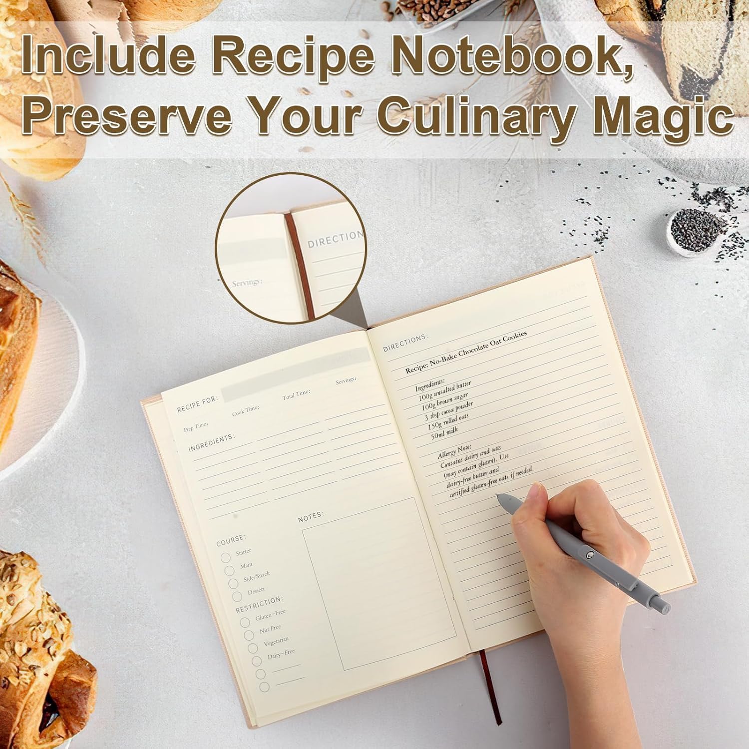 Set da 11 pezzi, set di teglie da forno antiaderenti, in acciaio al carbonio, include notebook, fogli per biscotti, teglia per arrosti, teglia per muffin, teglia per torta, teglia per pizza