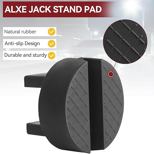 Miniatura 5 de Diseño único universal coche gato soporte almohadilla de elevación piso ranurado marco riel protector protector pellizco soldadura protector goma 2