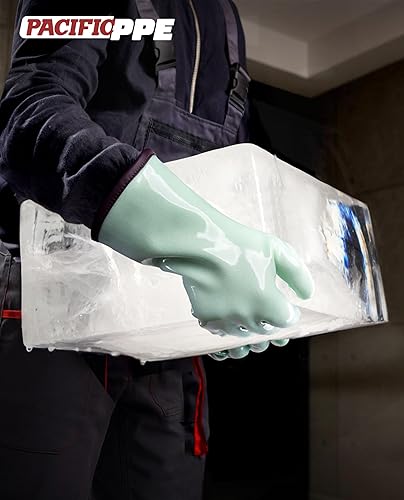 Miniatura 6 de Guantes de horno resistentes al calor PACIFIC PPE, guantes de seguridad de grado alimenticio con revestimiento de silicona impermeable y engrosada