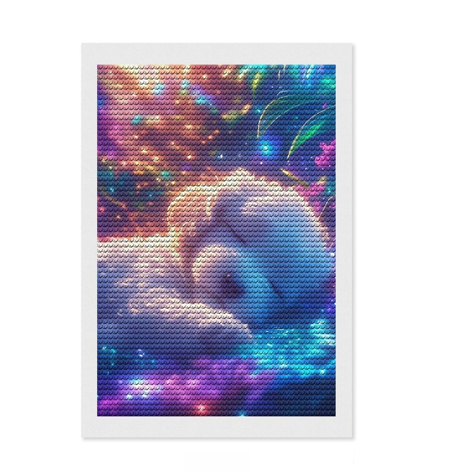 Junmoney Cute Baby Poodle Sleeping Diamond Painting Set 8"x12", Aesthetic Room Decor, Living Room Decor, Farmhouse Decor, Canvas Picture