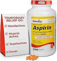Vista 10 de Time-Cap-Labs - 300 unidades de aspirina de fuerza regular de 325 mg para adultos, en comparación con Bayer, tabletas de aspirina de fuerza regular