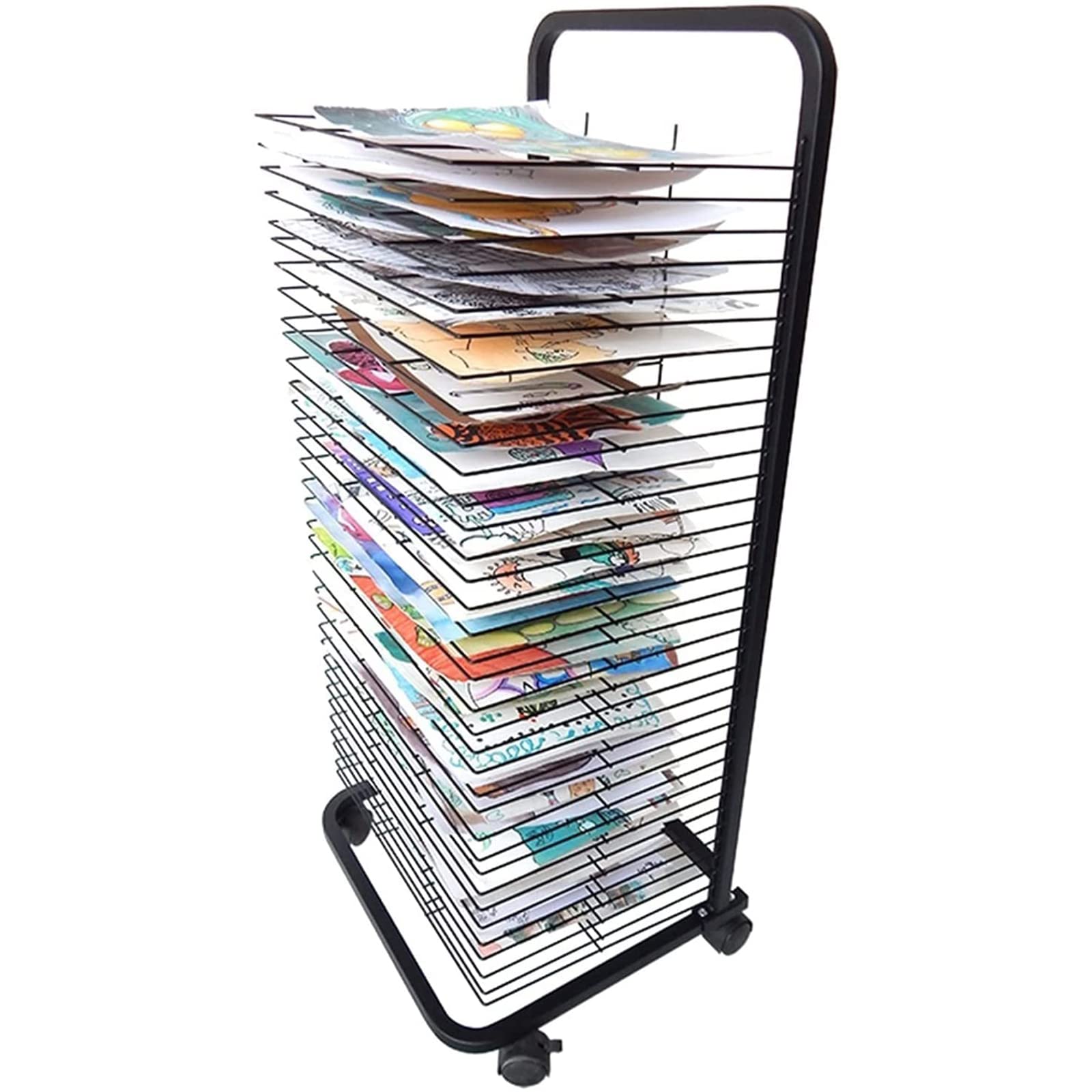 Buy Art Drying Rack, Mobile Drying Rack with Wire Shelves, for Works of