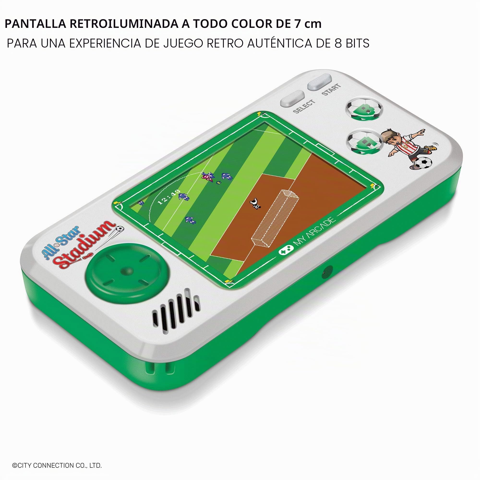 MY ARCADE Pocket Player All-Star Stadium Consola de Juegos Portátil, 7 Juegos en 1