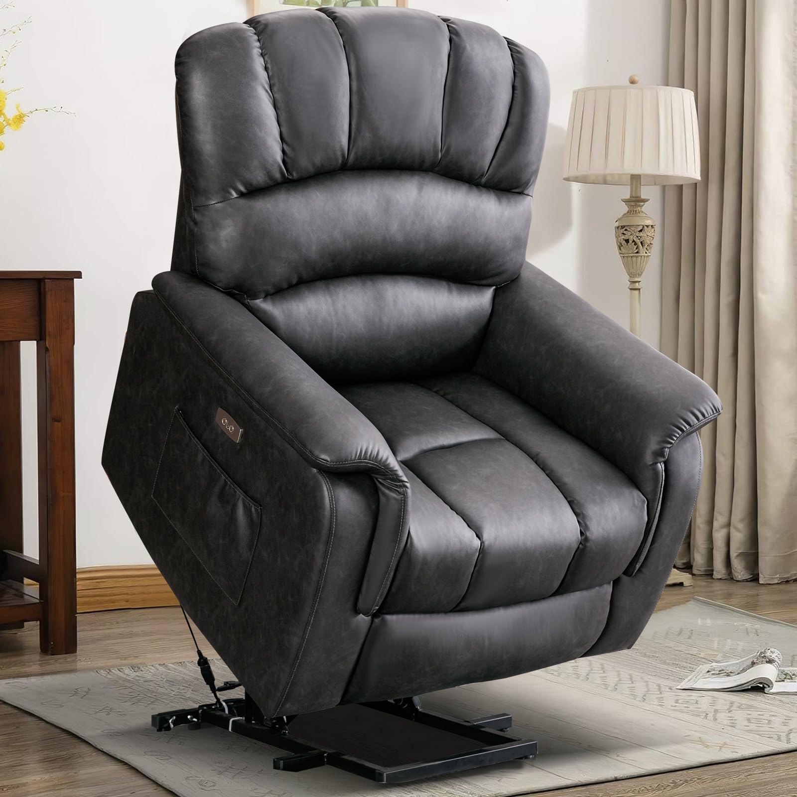 BAIJIAWEI B Electric Power Lift Recliner Chair Sofa with Massage and Heat  for Elderly, Big and Tall Lift Chair for Seniors Reclining Chair for Living