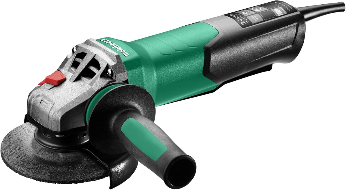 Metabo HPT Corded Angle Grinder 4.5/5 In, WP 13-125 Quick, 646629420 | M-Quick Disc Change, Non-Locking Paddle Switch, S-Automatic Clutch, MVT, AC/DC, Side Grinder, 12 AMP