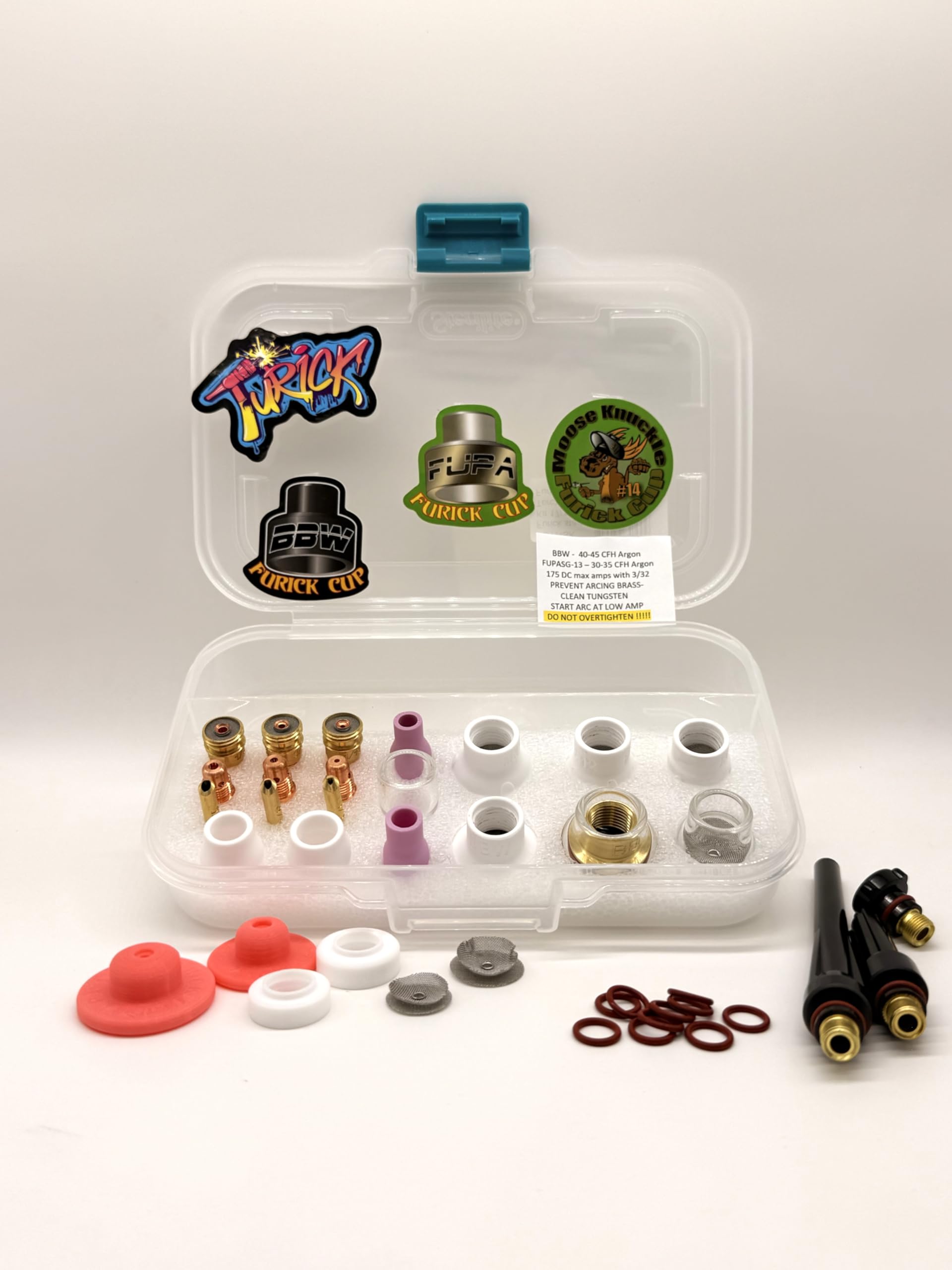 Furick Cup - Large Diameter Glass/Ceramic Welding Cups, Furick Starter Kit 17, 18, and 26 Torch (FU17-SK)