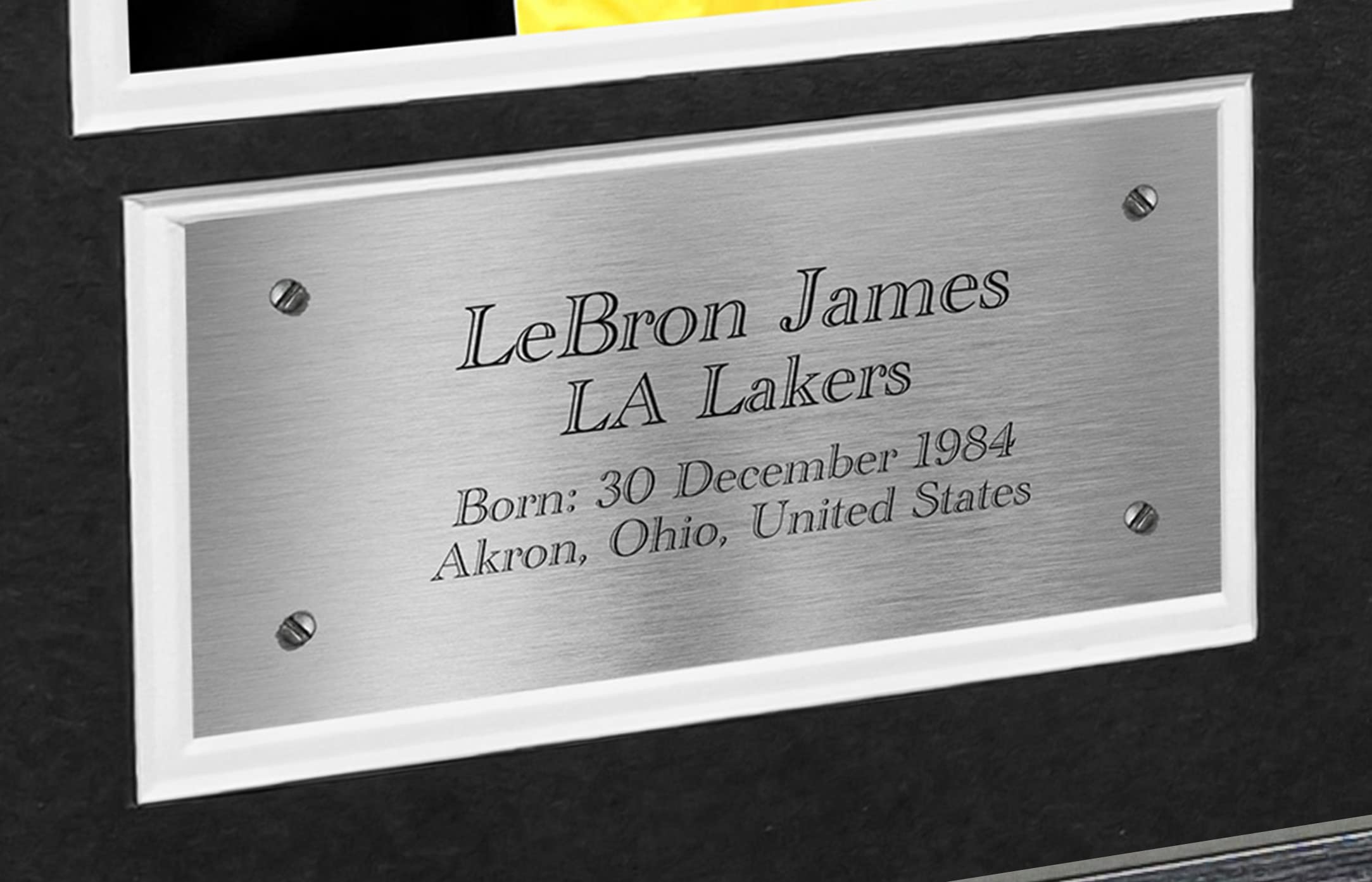 MVP Black or White LeBron James Los Angeles LA Lakers Signed Autographed Photo Photograph Picture Frame Basketball Poster Gift (Black Mount)