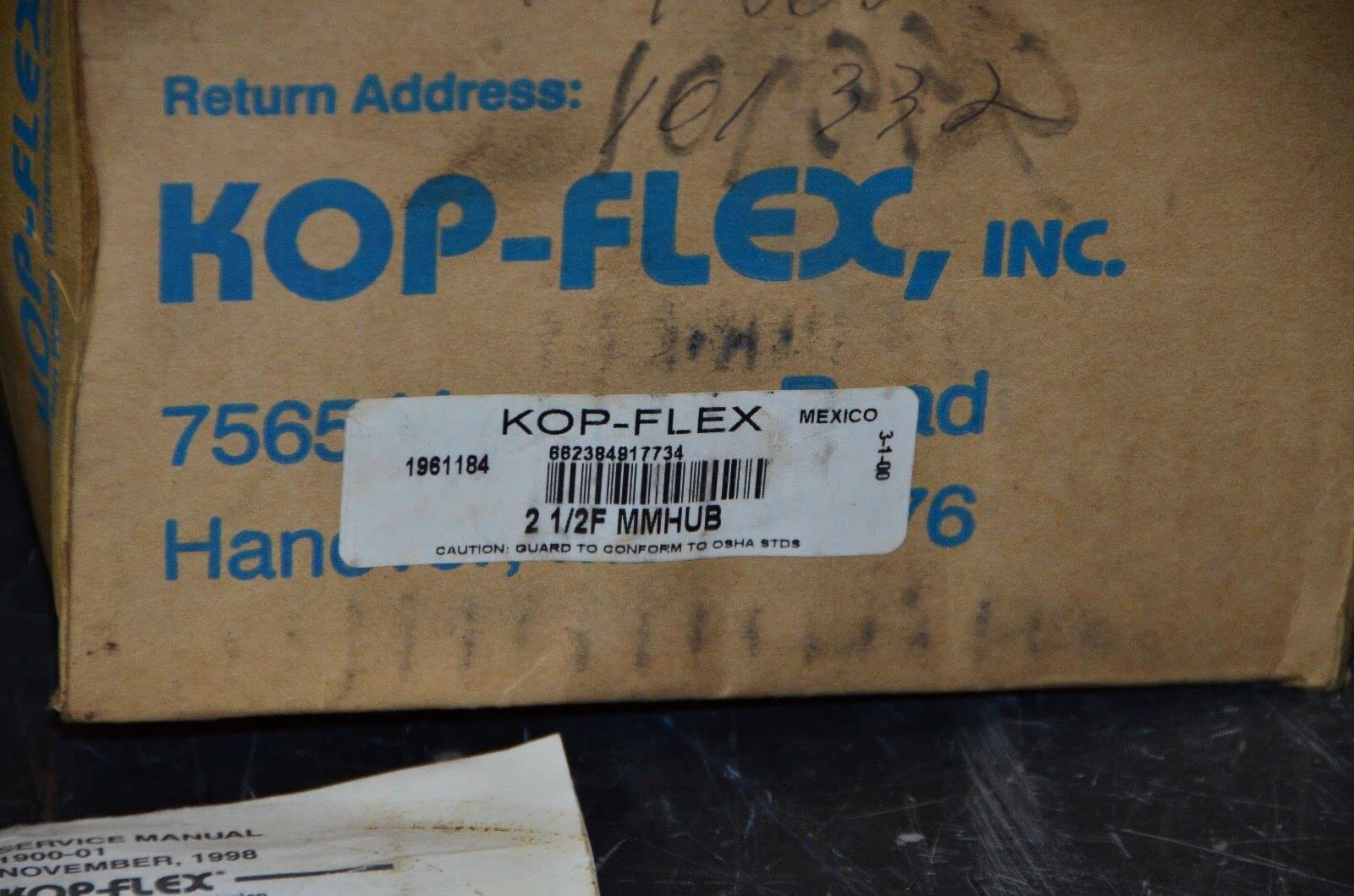 Kop-Flex 1961184 2-1/2F MMHUB Mill Motor Hub Size 2.5 NOS
