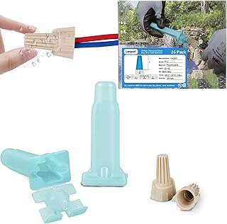 25 Pack Waterproof Direct Bury Wire Cable Splice Kit 22AWG-10AWG,Outdoor Seal Electrical Nuts Caps Cable Terminal Connector for Landscape Light, Irrigation Valves, Wet Location Installation
