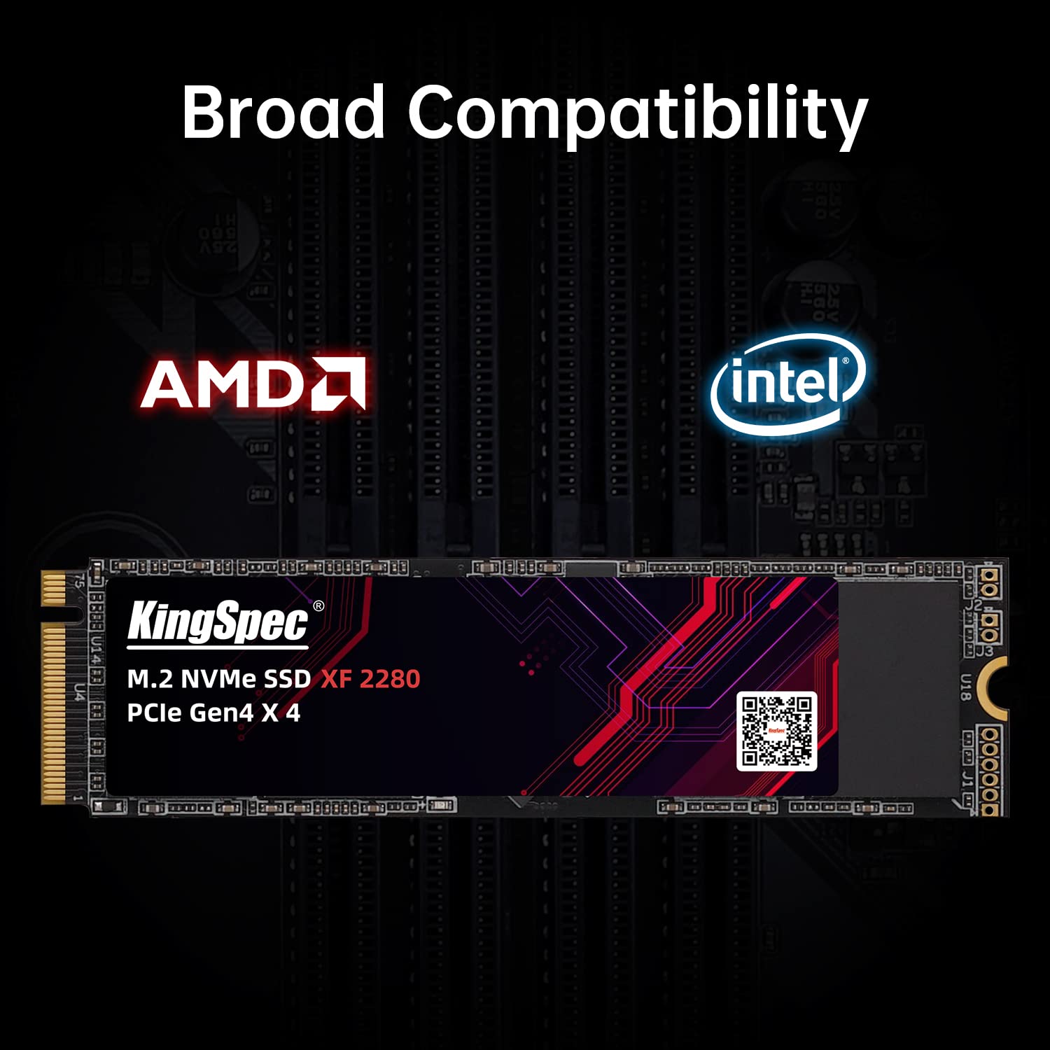Amazon | KingSpec 1TB M.2 2280 PCIe 4.0 SSD - 最大4800MB/秒 高速