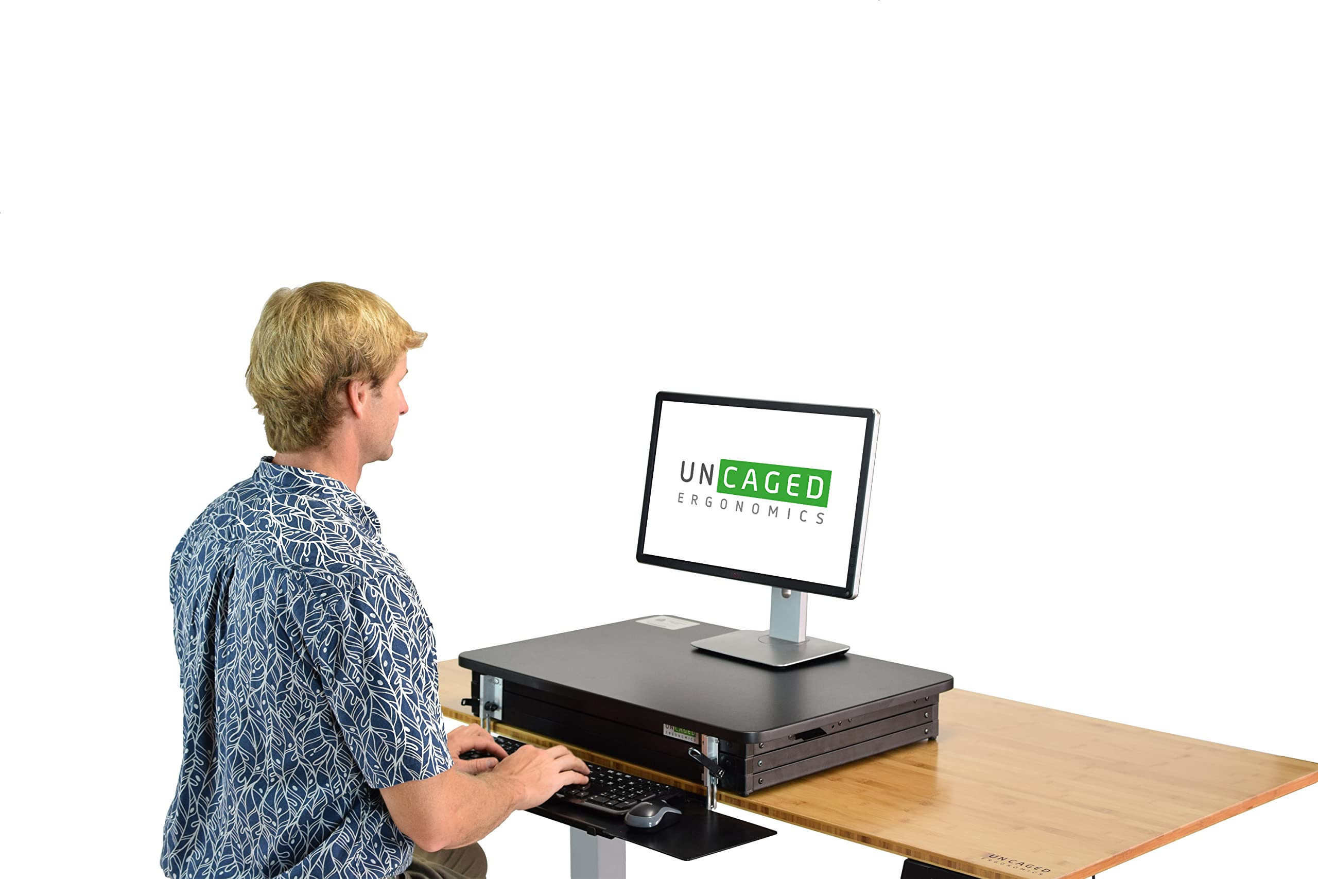 CHANGEdesk tall ergonomic standing desk converter adjustable height