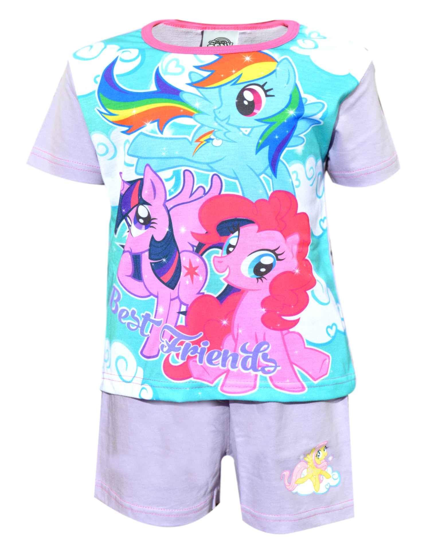 My Little Pony Girls Pink Princess Official Licensed Short Pyjamas 7-8 Years