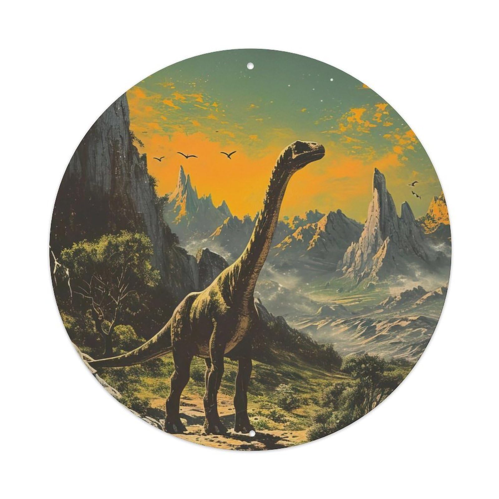 Nosauria Animal Apatosaurus Extinct Animals Metal Tin Sign