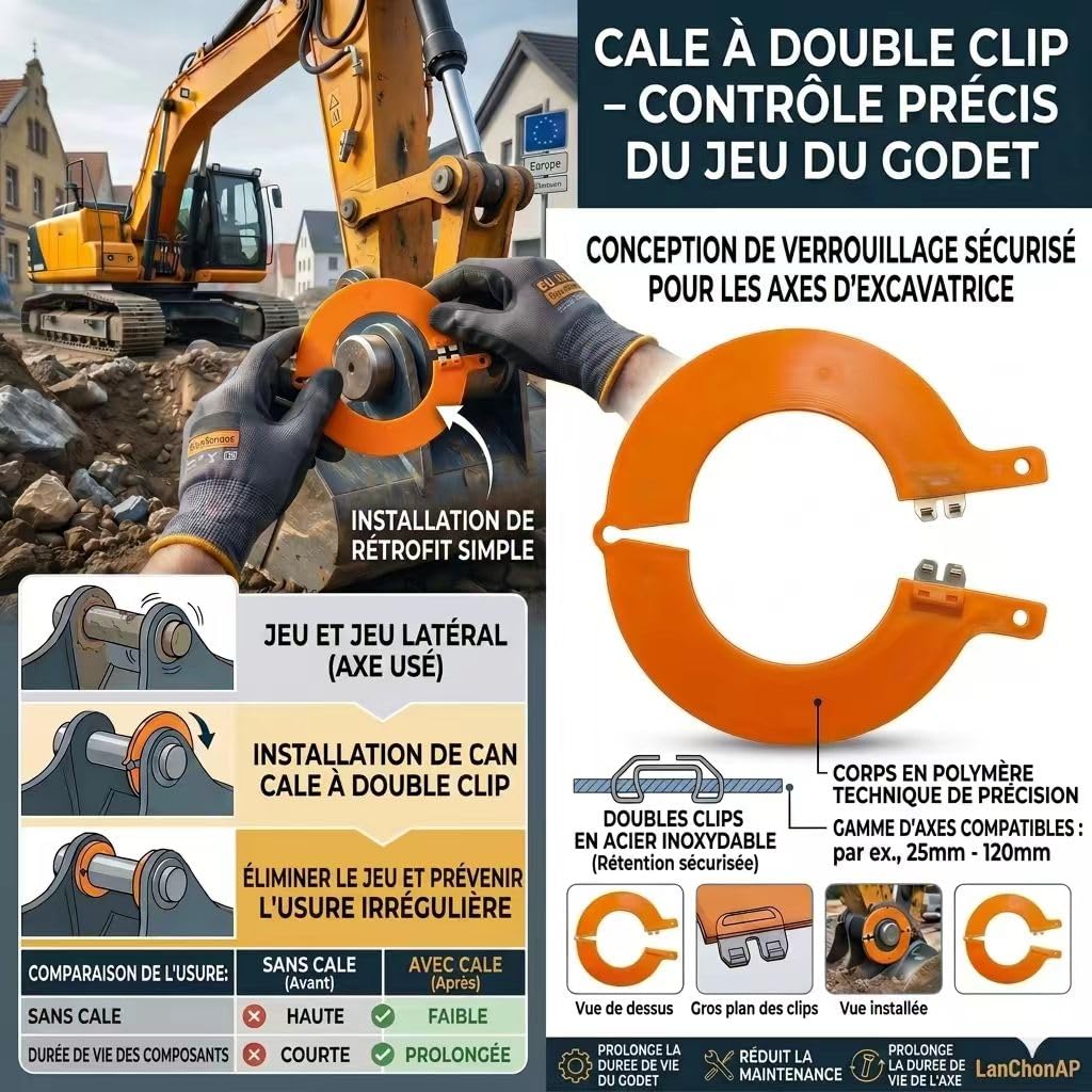 Rondelles Pour Komatsu NEUSON etc Pelle & Mini Pelle 1-50T