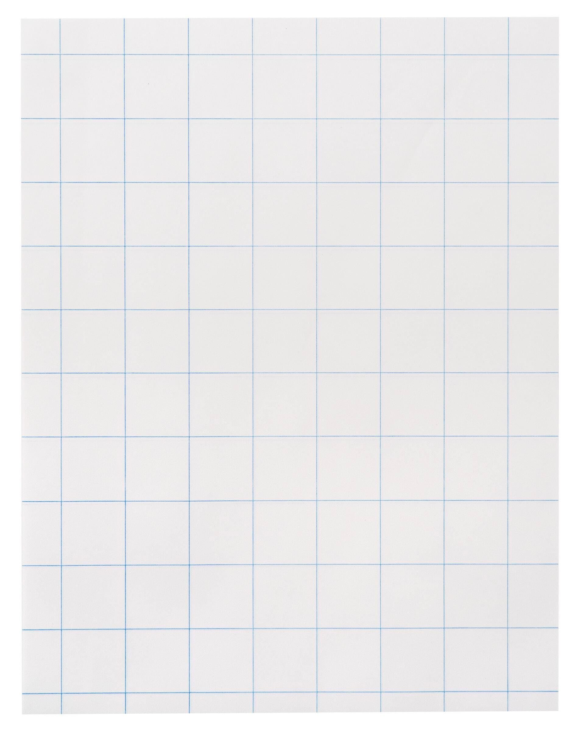 School Smart-85280 Double Sided Graph Paper with in Ruler - 8 1/2 in x 11in - Ream of 500 - White