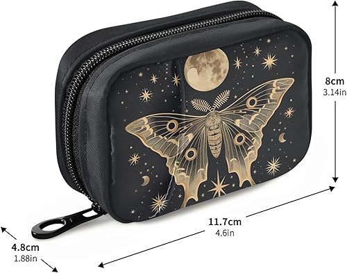 Vista 108 de Organizador diario de camuflaje para medicina vitamínica, organizador de píldoras de viaje, contenedor de medicina diaria, bolsa de pastillero